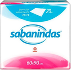 Pieluchy jednorazowe Sabanindas Extra Protect 60x90cm 20 szt (8410520023038) - obraz 1