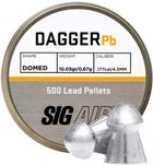 Пули для пневматики Sig Sauer 0,65 гр. 500 шт. кал. 4,5 мм (100720) - изображение 1
