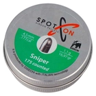 Кулі для пневматики Spoton Sniper 1,1 гр. кал.4.5мм 250шт (050845) - зображення 4