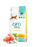 Сухой корм для кошек Optimeal Cat Adult Chicken