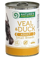 Влажный корм для собак малых пород Nature's Protection Adult small breed Veal & Duck с телятиной и уткой