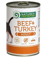Вологий корм для собак Nature's Protection Adult Beef & Turkey з телятиною та індичкою