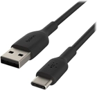 Kabel Belkin Boost Charge USB-C to USB-A Cable, 15 cm, Black (CAB001bt0MBK) - obraz 2