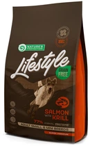 Сухой беззерновой корм для собак Nature's Protection Lifestyle Grain Free Salmon with krill Adult Small and Mini Breeds с лососем и крилем