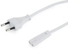 Kabel Gembird Power cord, 6 ft, White (PC-184/2-W) - obraz 2