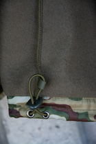 Флісова кофта Кіраса статутна ЗСУ турецька тканина Polartec 320 г/м.кв. хакі + мультикам M (46-48) 412-0 - зображення 6