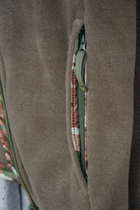 Флісова кофта Кіраса статутна ЗСУ турецька тканина Polartec 320 г/м.кв. хакі + мультикам M (46-48) 412-0 - зображення 7