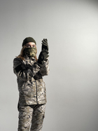 Зимовий костюм 'Terra Hot' світлий жіночий піксель + бафф хакі та рукавички M - зображення 5