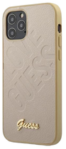 Панель Guess Iridescent Love Script Gold Logo для Apple iPhone 12 mini Gold (3700740480700)