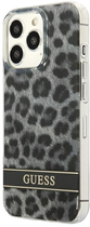 Etui plecki Guess Leopard do Apple iPhone 13/13 Pro Grey (3666339047467) - obraz 1