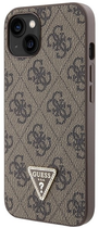 Etui plecki Guess Crossbody 4G Metal Logo do Apple iPhone 13 Brown (3666339146870) - obraz 1