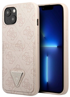 Панель Guess 4G Triangle Logo Cardslot для Apple iPhone 13 Pink (3666339047733) - зображення 1