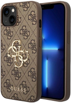 Etui plecki Guess Big Metal Logo do Apple iPhone 14 Plus Brown (3666339066291) - obraz 1