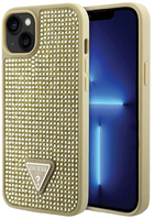 Панель Guess Rhinestone Triangle для Apple iPhone 14 Plus Gold (3666339120061) - зображення 1