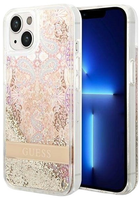 Панель Guess Paisley Liquid Glitter для Apple Phone 14 Plus Gold (3666339088477)