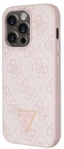 Etui plecki Guess Crossbody 4G Metal Logo do Apple iPhone 14 Pink (3666339147181) - obraz 1