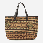 Torebka shopper damska Art Of Polo Tr15135-2 Brązowo-zielona (5902021172283)