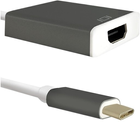 Адаптер Qoltec USB Typ-C - HDMI 0.18 m сірий (5901878504278) - зображення 1