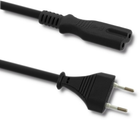 Kabel Qoltec zasilający koniczynka S0Z/ST2 2 pin 1.4 m (5901878505473) - obraz 1