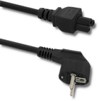 Kabel Qoltec zasilający koniczynka S03/ST1 3 pin 1.4 m (5901878505480)