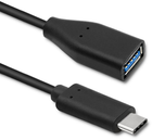 Kabel Qoltec USB 3.0 żeński - USB 3.1 Typ-C męski 0.5 m (5901878504865) - obraz 1