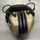 Навушники тактичні Earmor M30, активні, NRR 24, колір – Койот, активні навушники військові (243809) - зображення 5