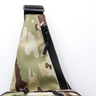 Тактическая сумка-слинг мультикам с кобурой на липучке однолямочная через плечо, нагрудная сумка-кобура - изображение 4