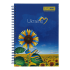 Зошит на спіралі А5 BM.2412 96арк тверда обкладинка клітинка (8)