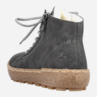 Жіночі зимові черевики Rieker N1020-45 36 23.7 см Сірі (4060596817594) - зображення 6