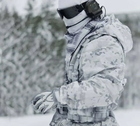 Камуфляжний костюм військовий маскхалат Multicam Alpine зима мультикам (кавер на шолом та тактична стрічка в подарунок) - зображення 3