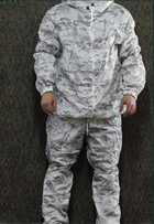 Камуфляжний костюм військовий маскхалат Multicam Alpine зима мультикам (кавер на шолом та тактична стрічка в подарунок) - зображення 8
