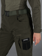 Тактичні штани жіночі утеплені BEZET Ешелон 6368 XS Хакі (ROZ6501048838) - зображення 6