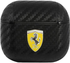 Чохол CG Mobile Ferrari On Track PU Carbon Yellow Metal Logo для AirPods 3 Black (3666339009632) - зображення 1