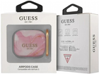 Etui CG Mobile Guess Marble Collection do AirPods 3 Różowy (3666339010195) - obraz 3