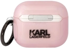 Etui CG Mobile Karl Lagerfeld Ikonik Choupette do AirPods 3 Różowy (3666339088095) - obraz 2
