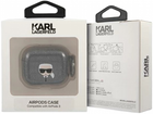 Etui CG Mobile Karl Lagerfeld Glitter Karl`s Head do AirPods 3 Czarny (3666339030278) - obraz 3