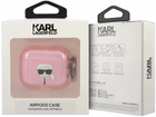 Etui CG Mobile Karl Lagerfeld Glitter Karl`s Head do AirPods 3 Różowy (3666339030339) - obraz 3