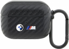 Etui CG Mobile BMW Carbon Double Metal Logo BMAPWMPUCA2 do AirPods Pro Czarny (3666339123833) - obraz 1