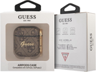 Etui CG Mobile Guess 4G Script Metal Collection GUA24GSMW do AirPods 1 / 2 Brązowy (3666339009724) - obraz 3