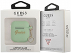 Etui CG Mobile Guess Silicone Charm Heart Collection GUA2LSCHSN do AirPods 1 / 2 Zielony (3666339039066) - obraz 3