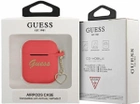 Etui CG Mobile Guess Silicone Charm Heart Collection GUA2LSCHSR do AirPods 1 / 2 Czerwony (3666339039097) - obraz 3