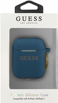 Чохол CG Mobile Guess Silicone Glitter GUACCSILGLBL для AirPods 1 / 2 Blue (3700740494424) - зображення 2