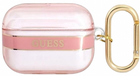 Etui CG Mobile Guess Strap Collection GUA3HHTSP do AirPods 3 Różowy (3666339047092) - obraz 1