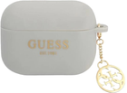 Etui CG Mobile Guess Silicone Charm 4G Collection GUAPLSC4EG do AirPods Pro Szary (3666339039318) - obraz 1