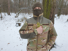 Кофта армейская из флиса для ЗСУ с накладками на плечах и локтях 54 размера цвета мультикам 2744 - изображение 3