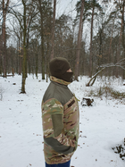 Кофта армейская из флиса для ЗСУ с накладками на плечах и локтях 54 размера цвета мультикам 2744 - изображение 7