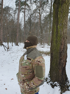 Кофта армейская из флиса для ЗСУ с накладками на плечах и локтях 54 размера цвета мультикам 2744 - изображение 8