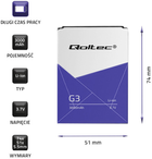 Bateria Qoltec do LG BL-53YH G3 3000 mAh (5901878520179) - obraz 3