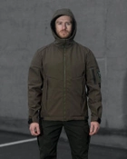 Тактична куртка чоловіча BEZET Робокоп 2.0 9862 L Хакі (2000193042137) - зображення 4