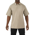 Футболка Поло тактична з коротким рукавом 5.11 Tactical RAPID PERFORMANCE POLO - SHORT SLEEVE Silver Tan XL (41018-160)